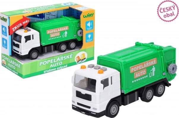 Wiky Vehicles Auto popelářské s efekty 17 cm český obal