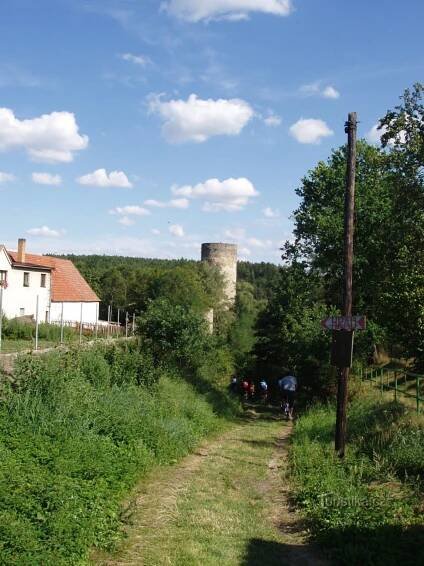 Dobronice u Bechyně zřícenina... - Trasa