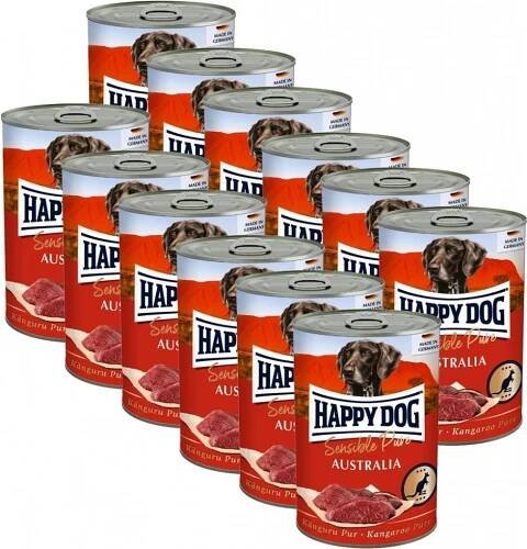 Happy Dog Känguru Pur Australia klokaní 12 x 400 g