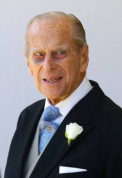 Princ Filip, před kaplí Sv. Jiří, po svatbě prince Harryho a Meghan Markle (19.5.2018) – Profimedia.CZ