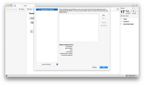 Báza znalostí / Návod / Nastavenie účtu elektronickej pošty pre Thunderbird (Apple macOS)