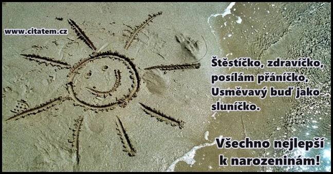 Štěstíčko, zdravíčko, posílám přáníčko