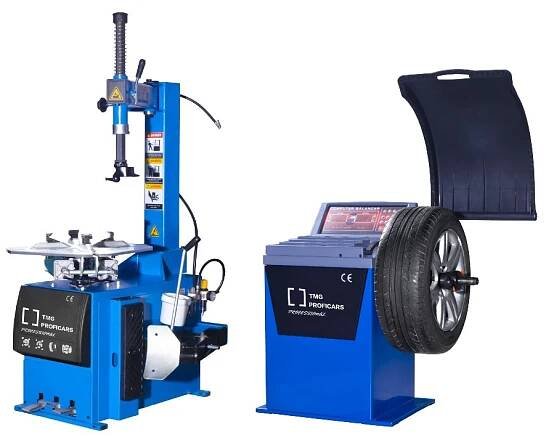 AKČNÍ SET ZOUVAČKA PNEU POLOAUTOMAT do 24“ + VYVAŽOVAČKA