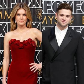 The White Lotus’ Meghann Fahy, Leo Woodall Attend 2023 Emmys