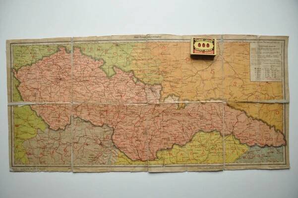 STÁT ČESKOSLOVENSKÝ - MAPA - 1919 - NEJASNÉ VEDENÍ HRANIC - TĚŠÍNSKO