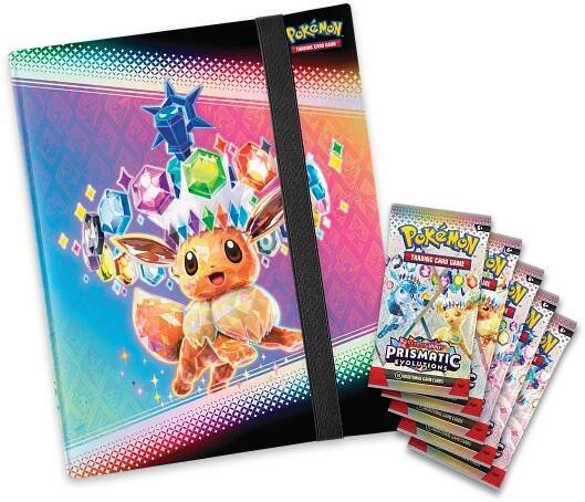 Pokémon TCG Scarlet & Violet Prismatic Evolutions Binder Collection A4 album + 5 boosterů