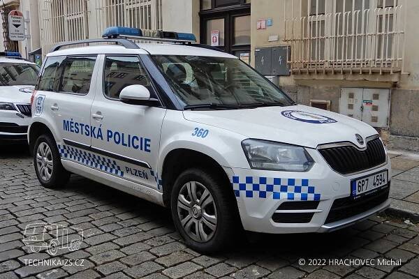 MP Plzeň – Střed – VEKTOR360 – Škoda Yeti - TECHNIKAIZS.cz