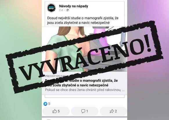 OVĚŘOVNA: Škodlivá mamografie? Její benefity jsou nezpochybnitelné, shodují se odborníci
