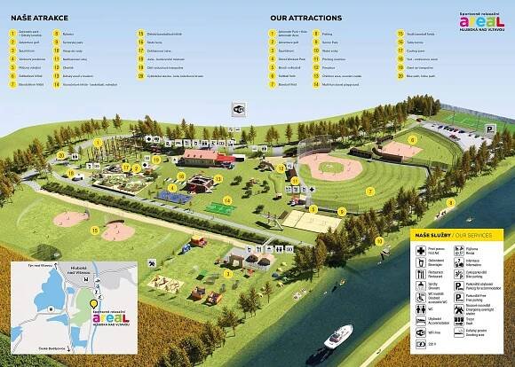 Sportovně relaxační areál Hluboká nad Vltavou