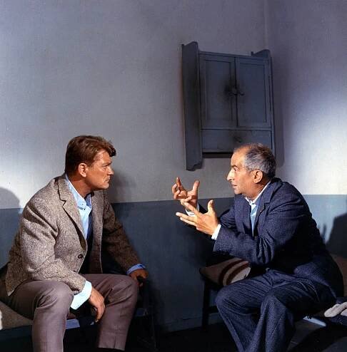 Louis de Funès and Jean Marais in Fantomas (1964)