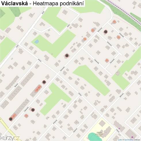 Václavská - mapy | Kurzy.cz