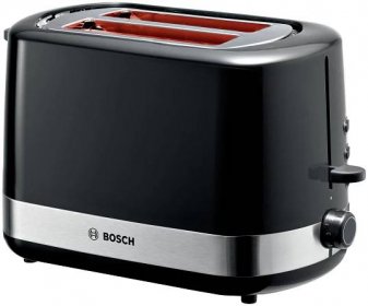 Bosch Haushalt TAT6A513 topinkovač s funkcí ohřívání pečiva černá, nerezová ocel