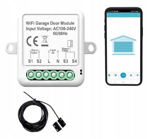 Ovladač garážových vrat TUYA WiFi se senzorem
