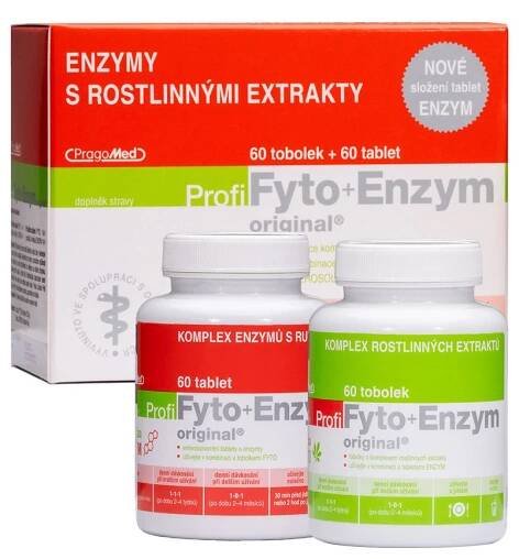 Pragomed Profi Fyto + Enzym 60 tobolek + 60 tablet
