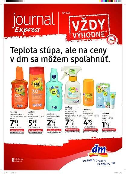 dm-drogerie - Leták dm drogerie - Journal Express platný od 15.06. do 30.06.