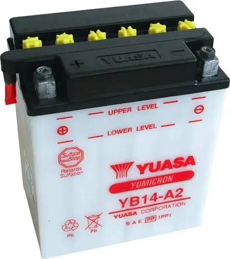 203 motobaterie yuasa yb14 a2 12v 14ah