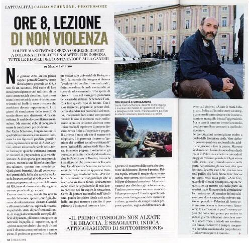 Articolo del Corriere della Sera Magazine del 20 marzo 2008