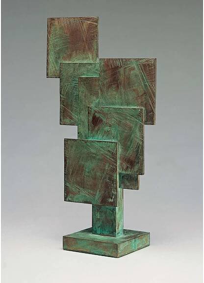 Barbara Hepworth, Square Forms, metal sculpture