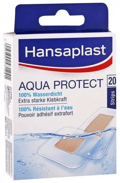 Hansaplast Aqua Protect vodotěsná náplast 2 velikosti / 20 ks