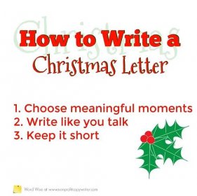 How to write a Christmas letter - 3 simple writing tips with Word Wise at Nonprofit Copywriter