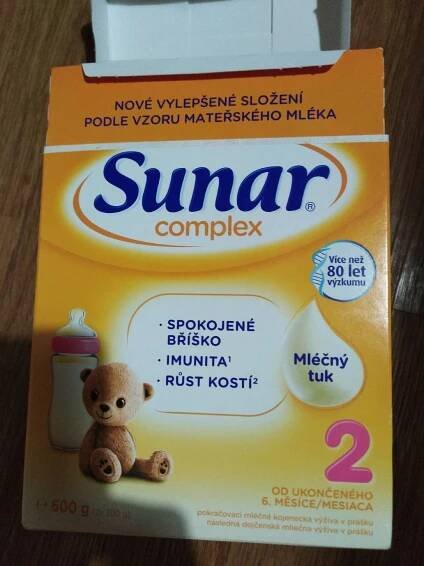 Podrobné informace o potravině Sunar complex