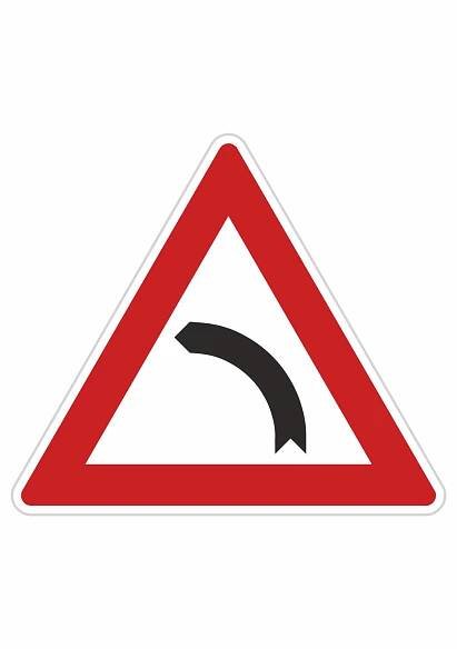 Zatáčka vlevo - Dopravní značka - Autotrip.cz