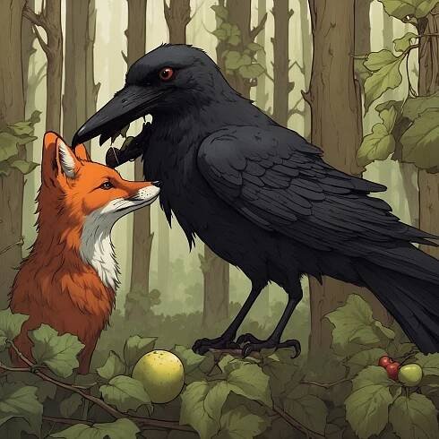 The Fox and the Crow - ThatsMyStorybook.com