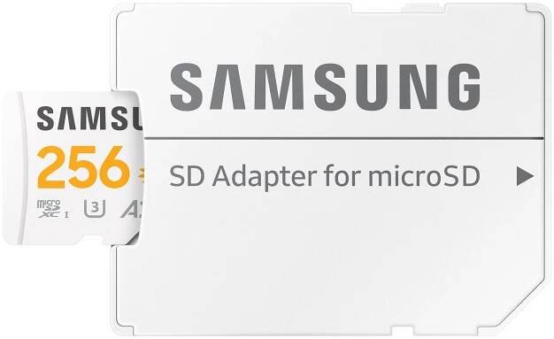 Samsung micro SDXC 256GB PRO plus Sonic + SD/ micro SDXC/ 256GB/ UHS-I U3 /  Class 10/ + Adaptér/ Bílá - obrázek č. 4