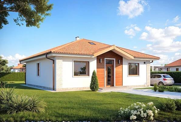 Projekt na bungalov, projekt bungalov, projekty bungalov, bungalov 1083