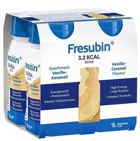 Fresubin 3,2 kcal DRINK Vanilka a karamel 4x125 ml
