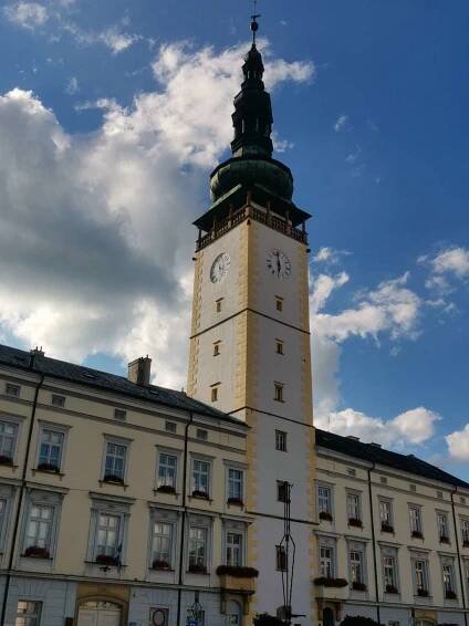 Radnice s radniční věží - Litovel - Architektonické památky - Městská architektura - Olomoucký kraj - Litovel
