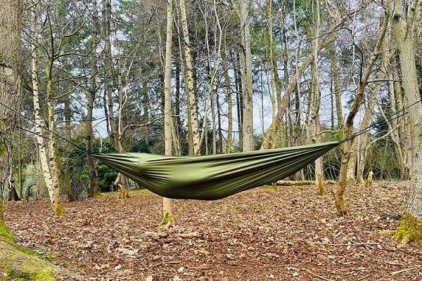 Zakokonování se mezi vrstvy hamaky DD Hammocks Camping Recycled