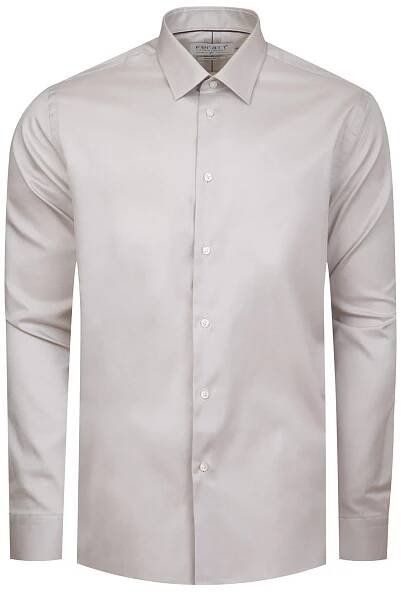 Pánská košile F-LINE NON IRON REGULAR šedá - PÁNSKÁ MÓDA