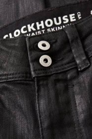 Dospívající a mladí - CLOCKHOUSE - skinny jeans - mid waist - LYCRA® - černá