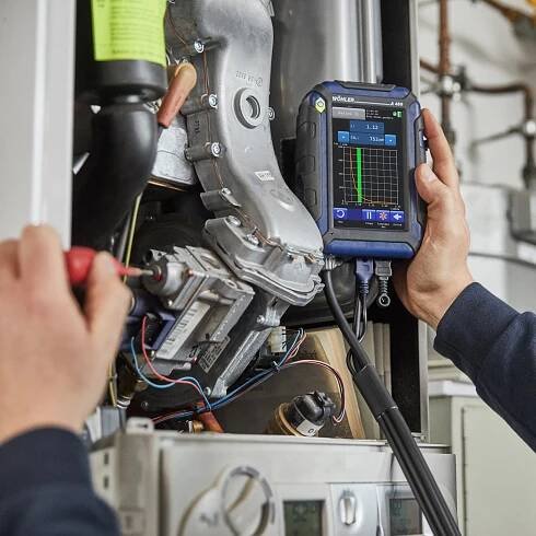 Analyzátor spalin Wöhler A 450 (CO 10 000 ppm)