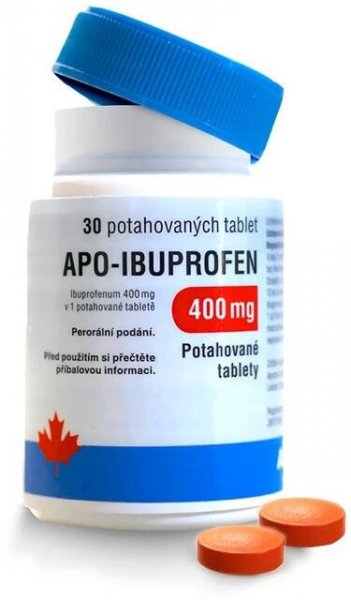 Apotex Apo-Ibuprofen 400 mg 30 potahovaných tablet 30 tablet