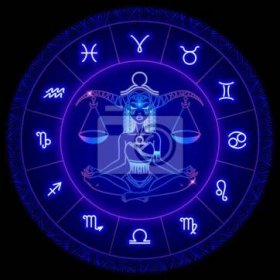 Znamení zvěrokruhu, horoskop, vektorové ilustrace