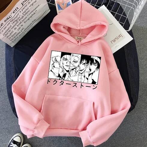 Unisex Dr Stone Anime Hoodie Casual Harajuku Sweatshirt For Men Women - 5
