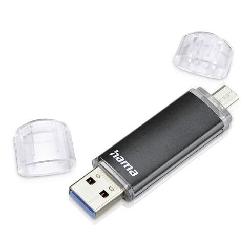 Hama USB flash disk Laeta Twin, USB 3.0, 16 GB, 40 MB/s, USB-A - micro USB