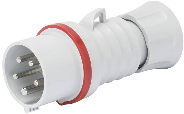 Vidlice mobilní přímá, 3pól.+E 16A 400V 6H IP44 GEWISS GW60008H