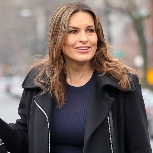 Mariska Hargitay is seen on the set of the TV series 'Law and Order: Special Victims Unit' 