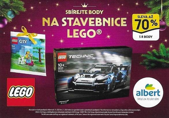 Albert Kartičky Lego 2023 Vánoce