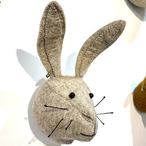Fiona Walker Grey Hare Felt Head