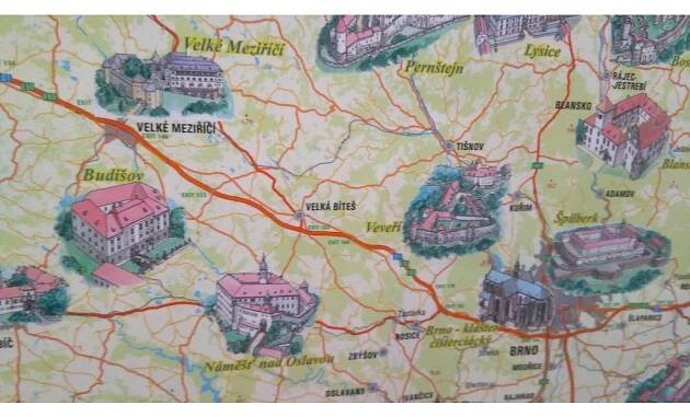 nástěnná mapa Hrady a zámky ČR, lišty | knihynahory.cz
