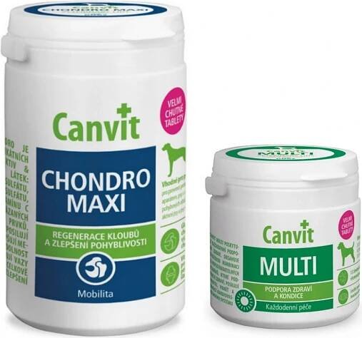Canvit Chondro Maxi pro psy 500 g + Canvit Multi 100 g