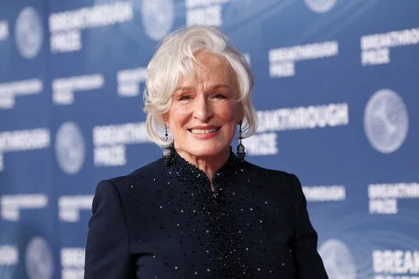 Glenn Close attending the 2025 Breakthrough Prize ceremony in Santa Monica, California.