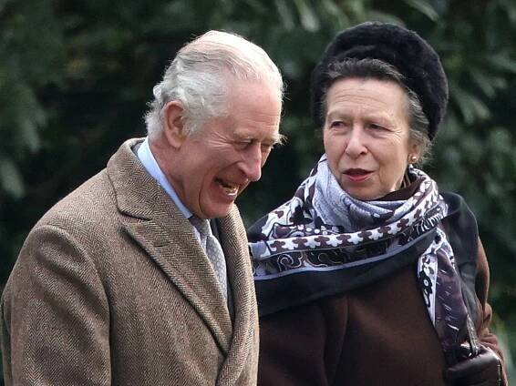 Princess Anne visits King Charles following hospitalisation