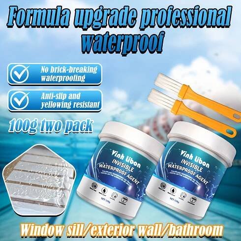 transparent waterproof   roof interior and exterior window sill kitchen bathroom free brick waterproof repair leak coating