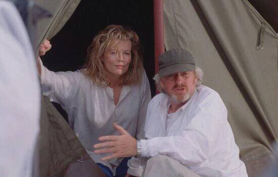 Snila jsem o Africe - Z natáčení - Kim Basinger, Hugh Hudson