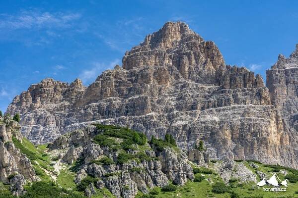 Tři věže lavaredské a vyhlídka na Cadini di Misurina s batoletem | Horama